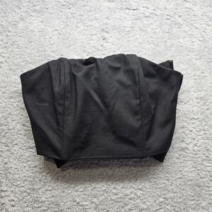 Mable Womens Black Bow Bandeau Top Size Large Corset Going Out Festival Coquette